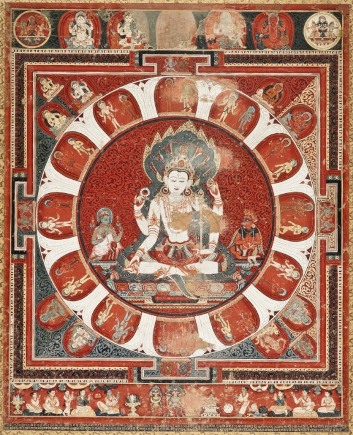 Jayateja (active Nepal), Mandala of Vishnu, Nepal, dated 1420, the Nasli and Alice Heeramaneck Collection, Museum Associates Purchase