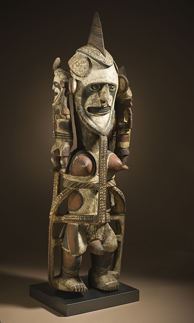 Memorial Figure (uli, selambungin lorong type),  Papua New Guinea, New Ireland Province, circa 1900, Purchased with funds provided by the Eli and Edythe Broad Foundation with additional funding by Jane and Terry Semel, the David Bohnett Foundation, Camilla Chandler Frost, Gayle and Edward P. Roski and The Ahmanson Foundation