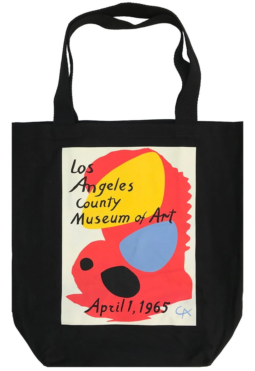 Alexander Calder, Los Angeles County Museum of Art, April 1, 1965, art © Calder Foundation, New York, Artists Rights Society (ARS), NY. Alexander Calder Los Angeles County Museum of Art Tote, photo © Museum Associates/LACMA