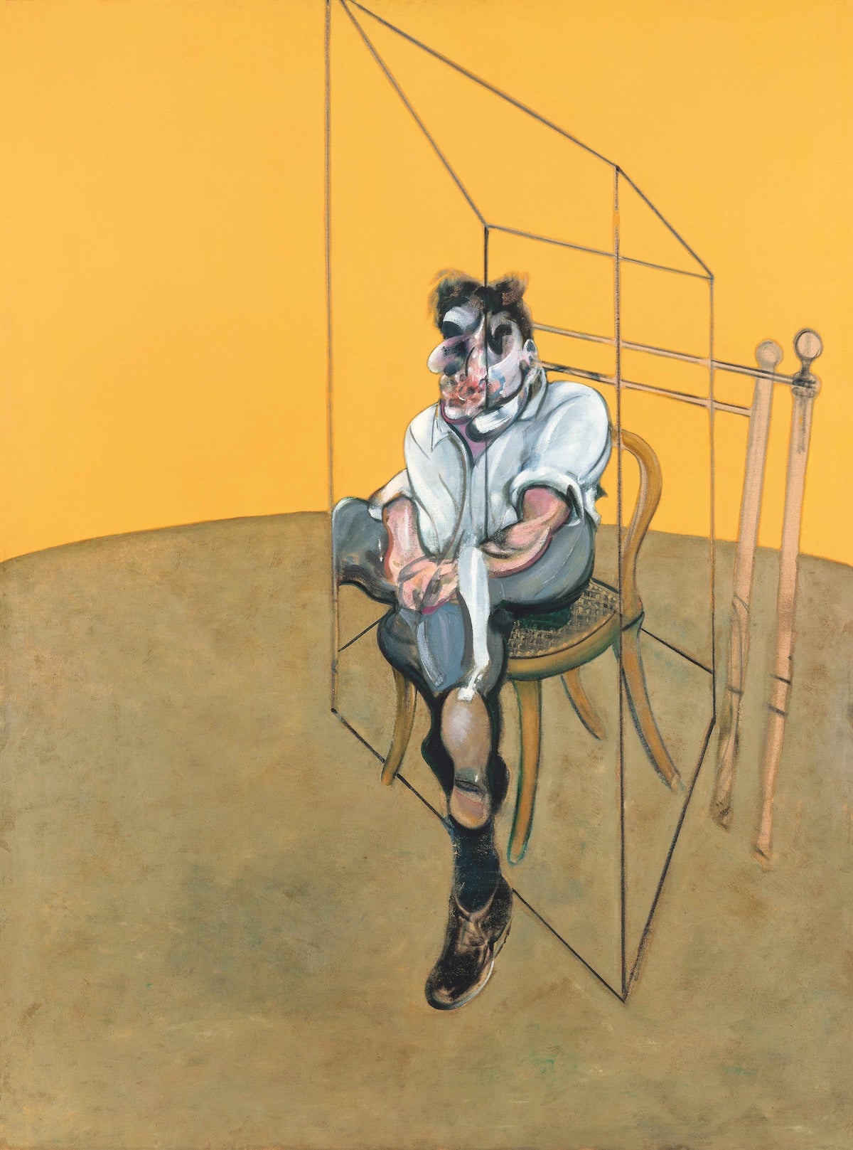 Francis Bacon, Three Studies of Lucian Freud (detail), 1969, Los Angeles County Museum of Art, gift of Elaine P. Wynn, © The Estate of Francis Bacon, all rights reserved, DACS Images 2025, photo: Prudence Cuming Associates Ltd.