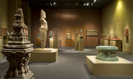 View of the Southeast Asian gallery before the installation