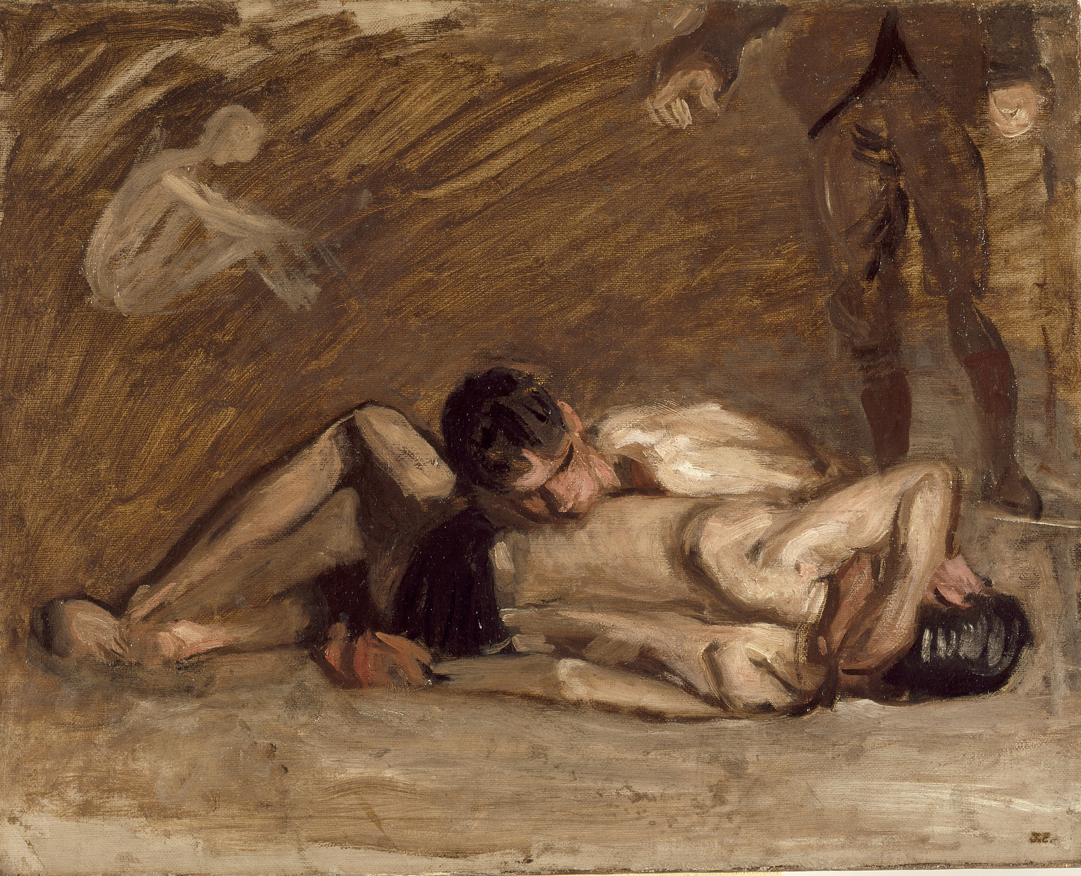 Thomas Eakins, Wrestlers, c. 1899, Los Angeles County Museum of Art, Mr. and Mrs. William Preston Harrison Collection, photo © Museum Associates/LACMA