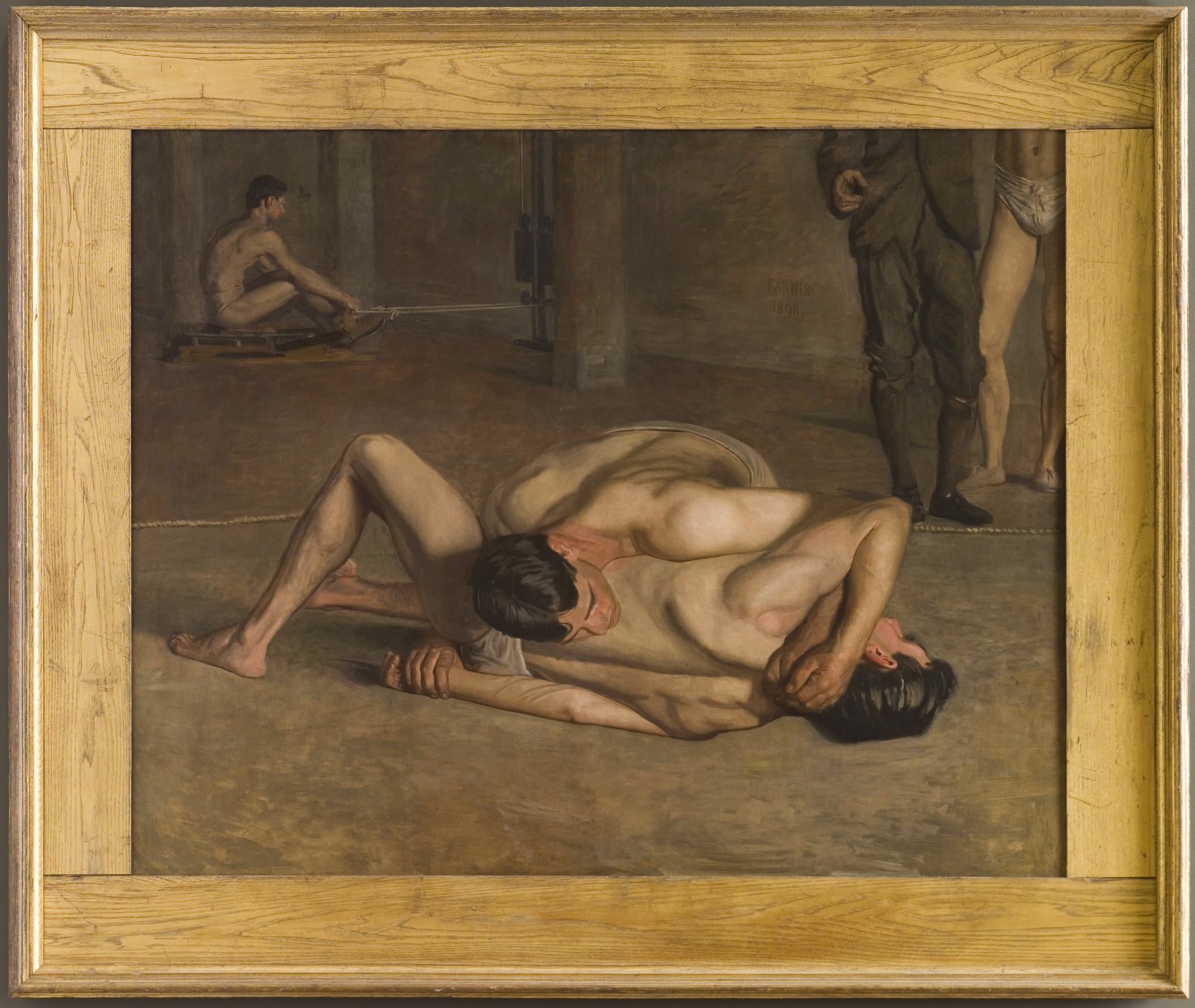 Thomas Eakins, Wrestlers, 1899, Los Angeles County Museum of Art, gift of Cecile C. Bartman and The Cecile and Fred Bartman Foundation, photo © Museum Associates/LACMA