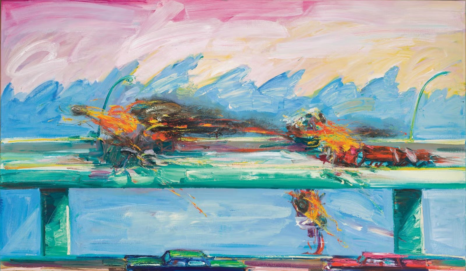 50 Works 50 Weeks: Carlos Almaraz's “Crash in Phthalo Green