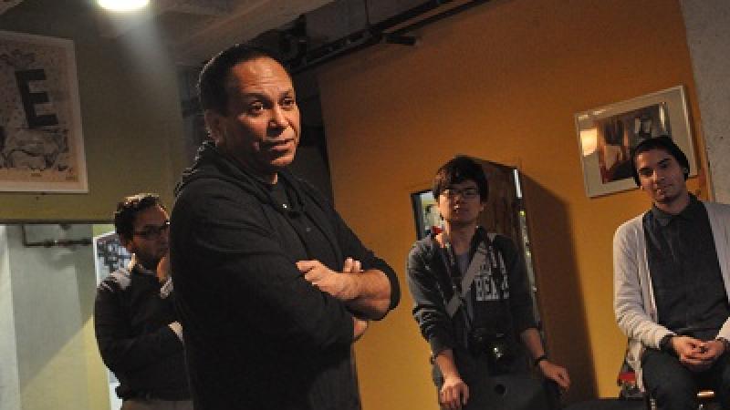 High School Interns Visit the Studio of Gronk, Asco Co-founder