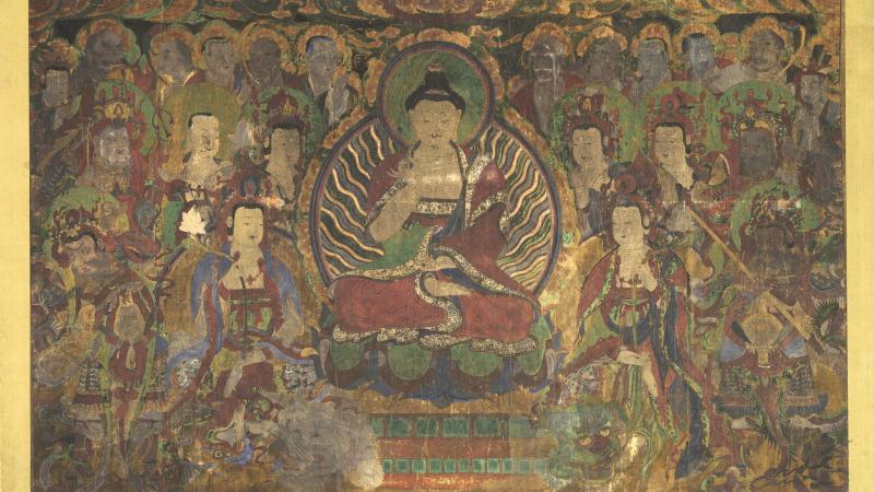 Remedial Repairs for a Punctured Painting of Buddha Seokgamoni 