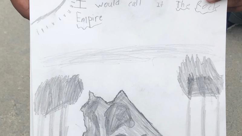 Andell Family Sundays: Palm Trees, Lamp Posts, and a Boulder 