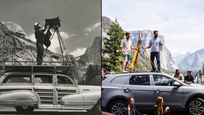 Following in the Footsteps of Innovators: Terrestrial Laser Scans of Yosemite 