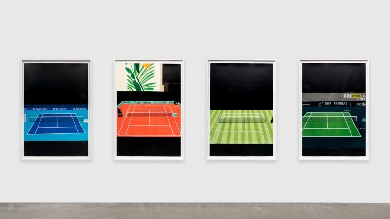 Recent Acquisition: Jonas Wood's "Tennis Court Drawings"