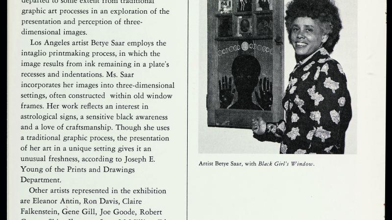 "Betye Saar: Call and Response"