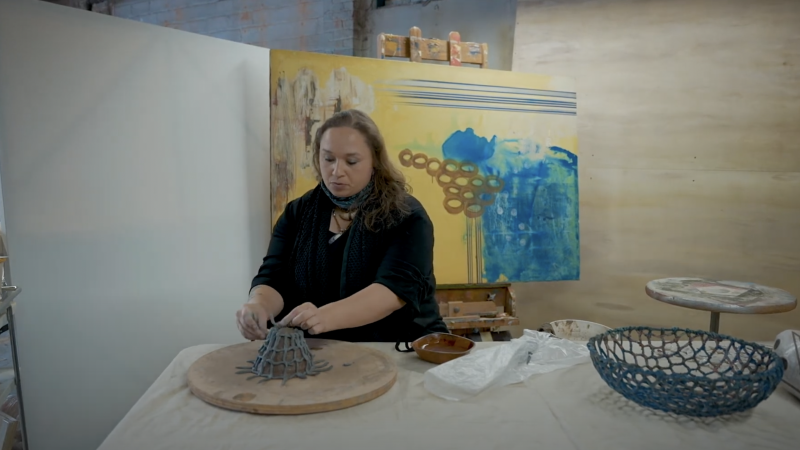 Water, Whales, and Material Sustainability: A Deep Dive into Shinnecock Artist Courtney M. Leonard’s Practice