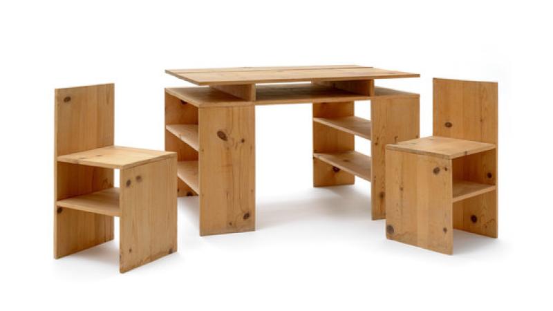 Together Again: Donald Judd Prototype Desk and Chairs
