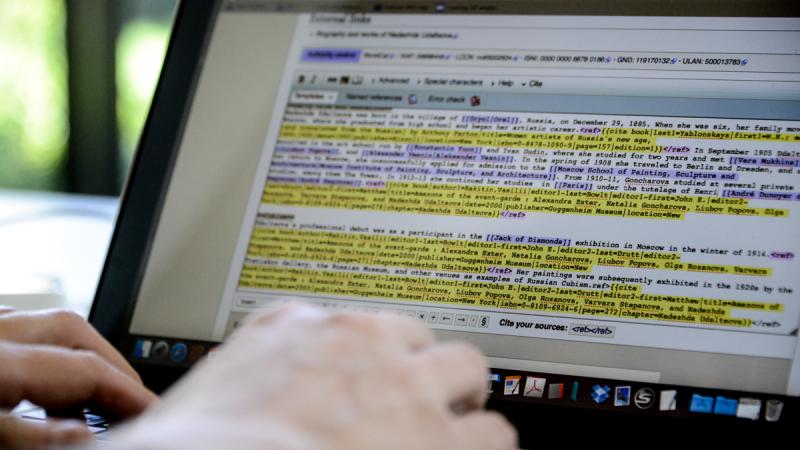 Art + Feminism Edit-a-thon at LACMA