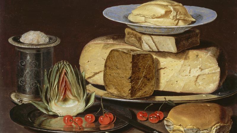 LACMA Favorites: Clara Peeters’ Still Life with Cheeses, Artichoke, and Cherries