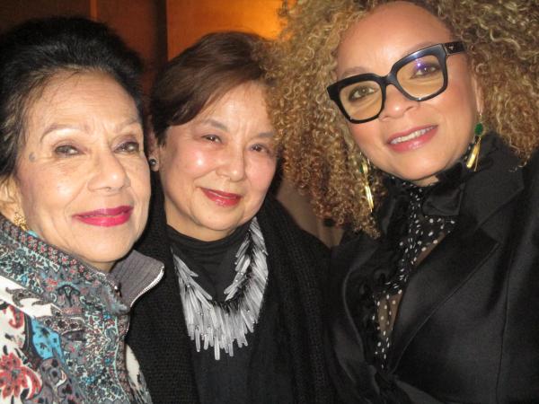 Photo of three smiling women: Jacquie Avant, Sharon Takeda, and Ruth E. Carter