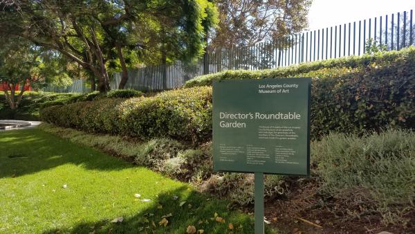 Director's Roundtable Garden at the Los Angeles County Museum of Art