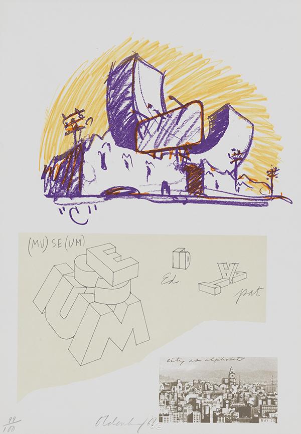Claes Oldenburg, Untitled (City as Alphabet)