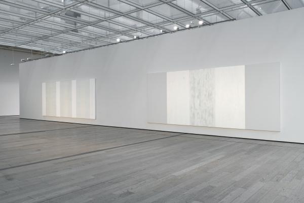 Installation photograph, Mary Corse: A Survey in Light, Los Angeles County Museum of Art