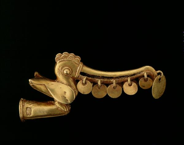 Gold bird figure