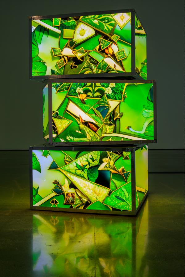 Colorful block display