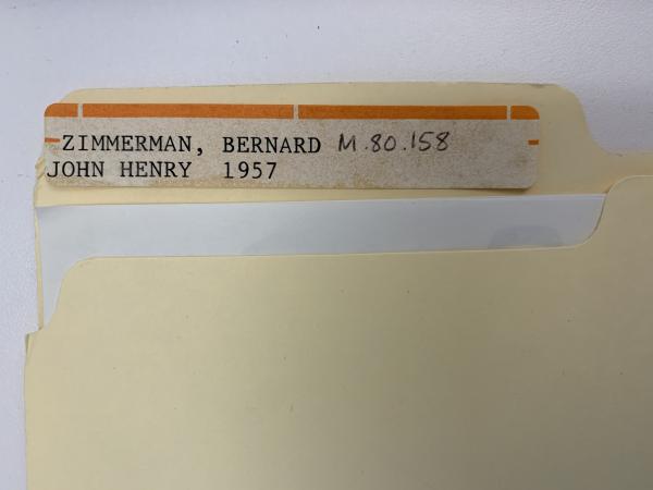 Object file for Bernard Zimmerman's John Henry (1957)