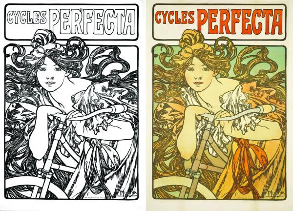 Alphonse Mucha, Cycles Perfecta, 1897