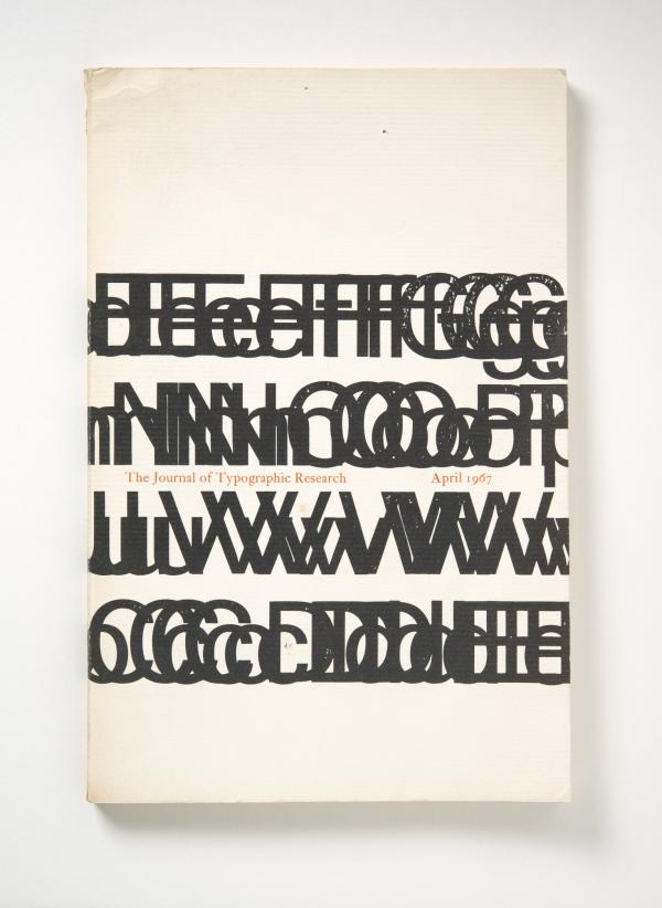 Jack Werner Stauffacher, Journal of Typographic Research, designed 1966–67, this issue April 1967