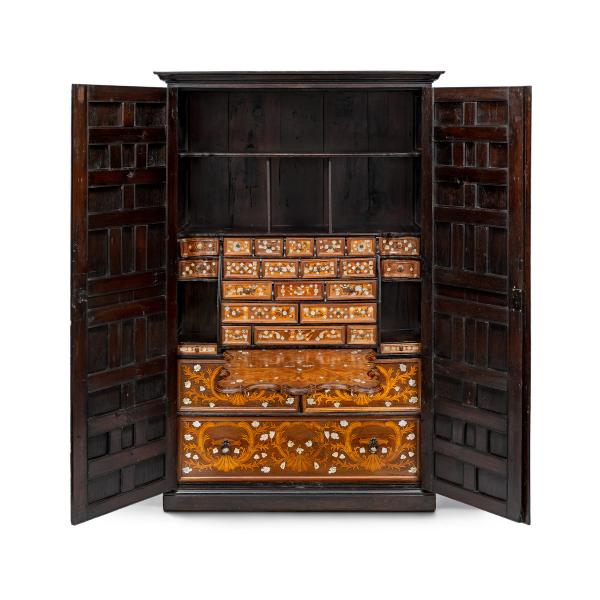 Photo of ornate wooden cabinet