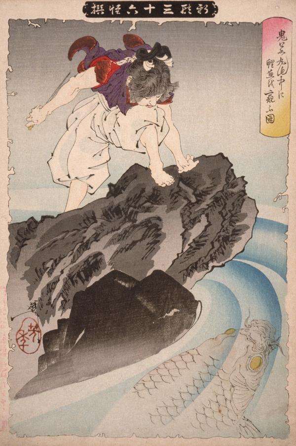 Colorful Japanese painting