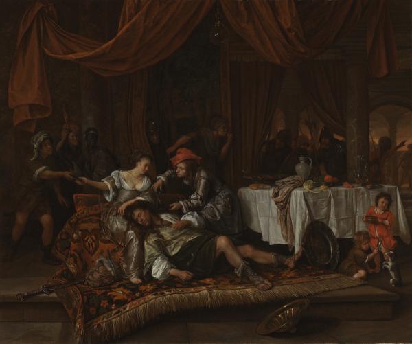 Jan Havicksz Steen, Samson and Delilah, 1668