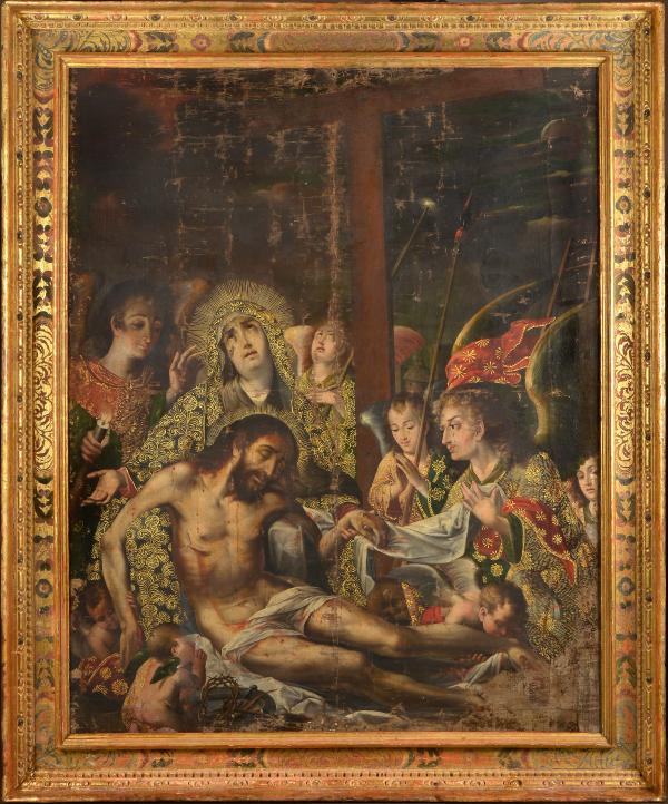 Melchor Pérez Holguín, Pietá, 60 1/4 × 47 5/8 in., Los Angeles County Museum of Art