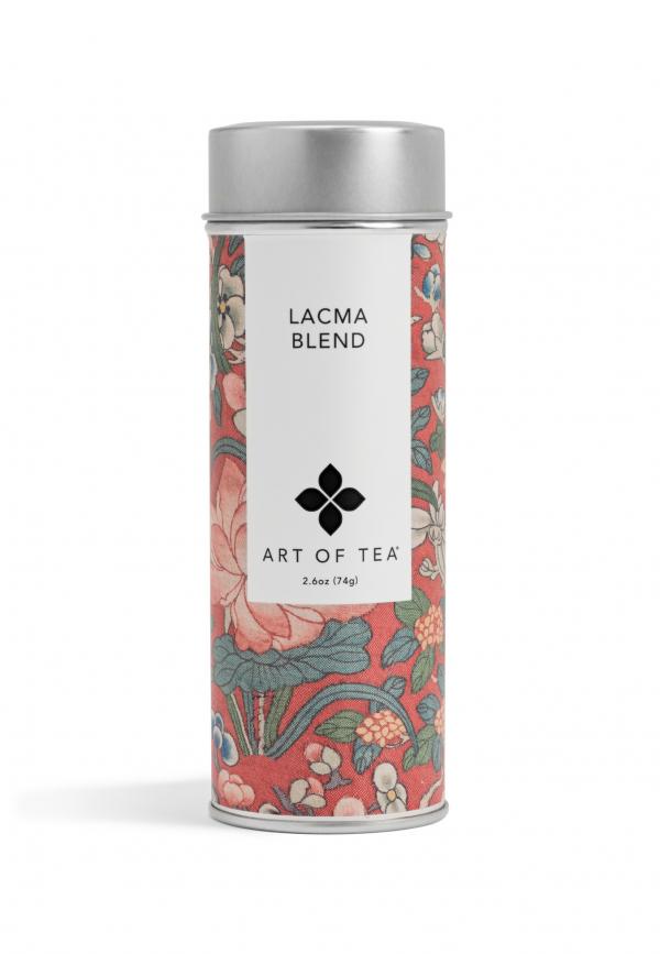 Art of Tea’s LACMA Blend, photo © Museum Associates/LACMA. The illustrated Chinese textile label from LACMA’s collection celebrates natural bounty.