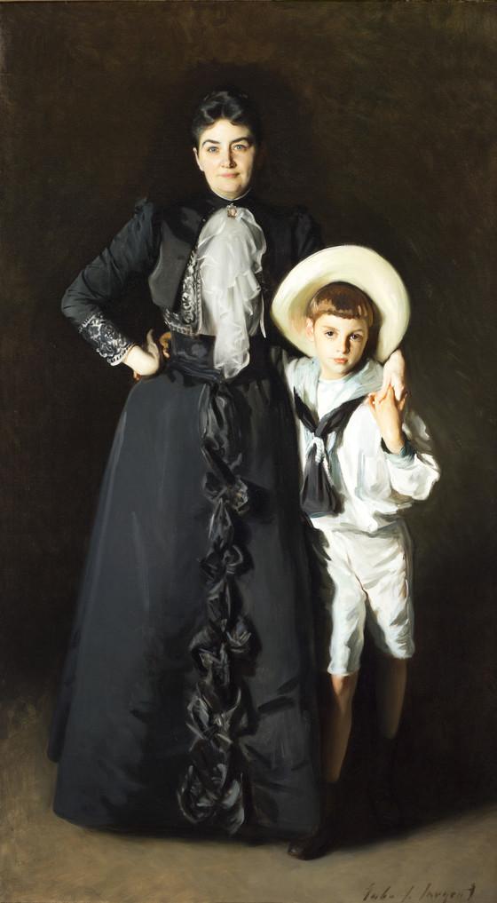 John Singer Sargent, "Portrait of Mrs. Edward L. Davis and Her Son, Livingston Davis," 1890