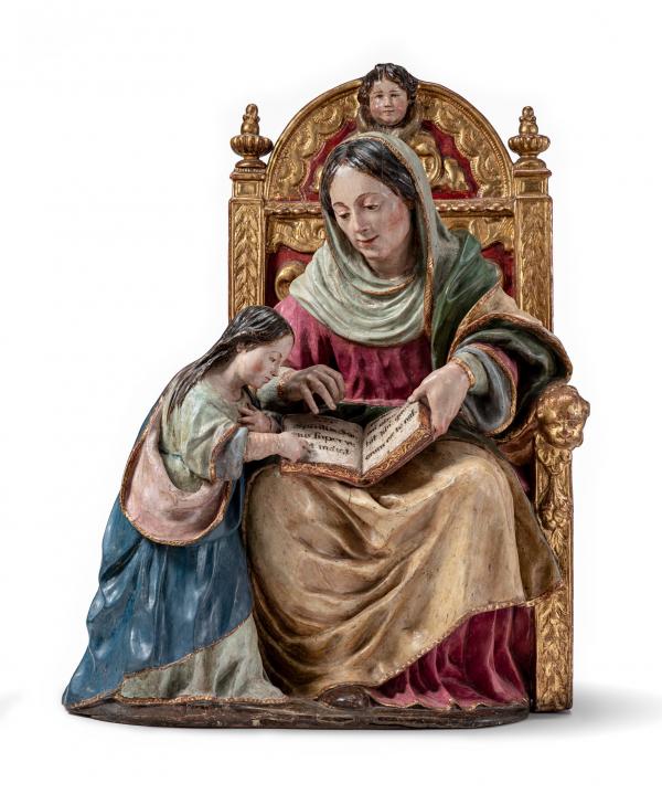 Luisa Roldán (called La Roldana), The Education of the Virgin, early 1680s