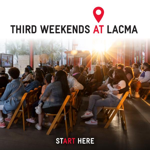 Visitors sitting in chairs at the Smidt Welcome Plaza