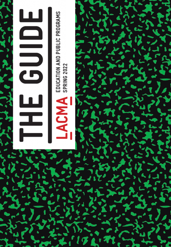 Cover of LACMA publication titled "The Guide" 