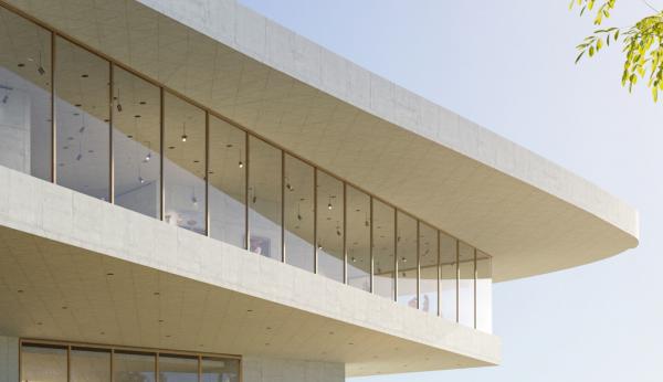 Rendering of building exterior