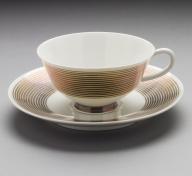Marguerite Wildenhain, form designer and Trude Petri, decoration designer, Teacup and Saucer, 1929-30