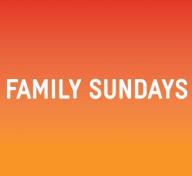 Orange header with the words "Andell Family Sundays Anytime"
