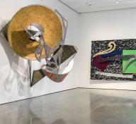Installation photograph, Frank Stella: Selections from the Permanent Collection, Los Angeles County Museum of Art