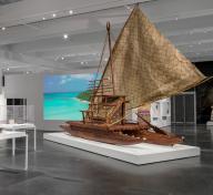 Installation photograph, Fiji: Art & Life in the Pacific, Los Angeles County Museum of Art