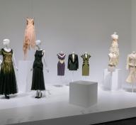 Gallery view with dressed mannequins