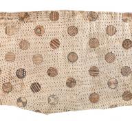 Beige textile with circle pattern