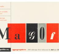 Hy Farber, Promotional cards for The Magoffin Co., Typographers, 1950s
