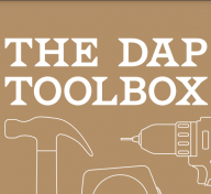 Outline of tools on a brown background