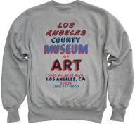 LACMA Hand Painted Sign Champion Reverse Weave Sweatshirt, photo © Museum Associates/LACMA