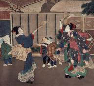 Tsukioka Yoshitoshi, January: Celebrating the New Year, 1860s, Los Angeles County Museum of Art, Herbert R. Cole Collection, photo © Museum Associates/LACMA