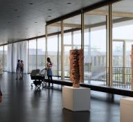 rendering of LACMA's David Geffen Galleries, Atelier Peter Zumthor & Partner/Boundary