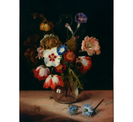 Painting of flowers in a vase